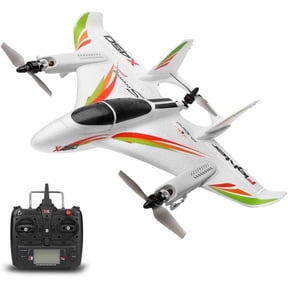Bruce&Shark RC Airplane WLtoys XK X450, 2.4G Remote Control Plane 6 Channel Brushless Motor Aircraft, Vertical Takeoff LED RC Glider Fixed Wing Plane RTF For Adult Child Kid Teen