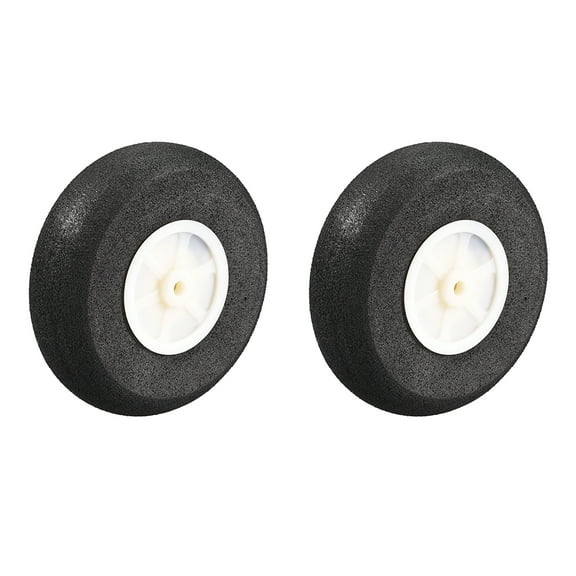 RC Airplane Wheels - 2Pcs RC Airplane Aircraft Sponge Wheels 2.75 inch x 0.14 inch