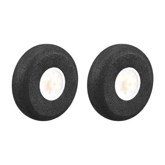 RC Airplane Wheels - 2Pcs RC Airplane Aircraft Sponge Wheels 2 inch x 0.1 inch