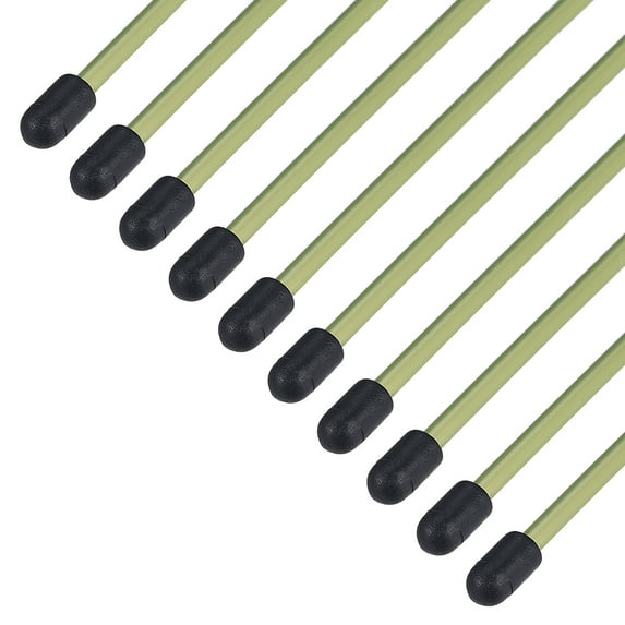 RC Antenna Tube with Cap for RC Boat, Plastic Green 10Pcs