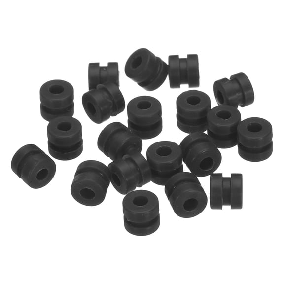 RC Anti Vibration Rubber Balls for RC F4 F7 Flight Controller Gimbal M2x4mm (Black),Pack of 36