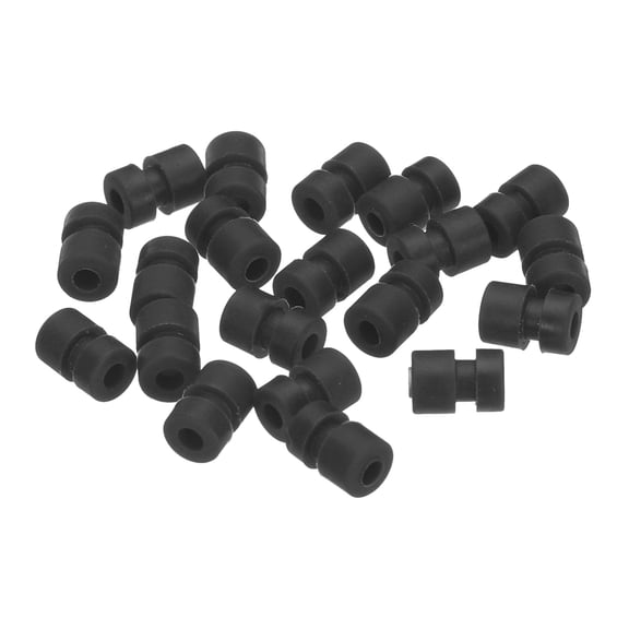 RC Anti Vibration Rubber Balls for RC F4 F7 Flight Controller Gimbal M2x6.6mm (Black),Pack of 36