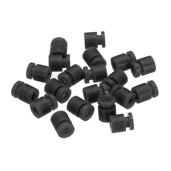 RC Anti Vibration Rubber Balls for RC F4 F7 Flight Controller Gimbal M2x6mm (Black),Pack of 36