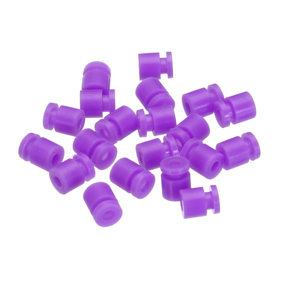 RC Anti Vibration Rubber Balls for RC F4 F7 Flight Controller Gimbal M2x6mm ,Pack of 20 (Purple)