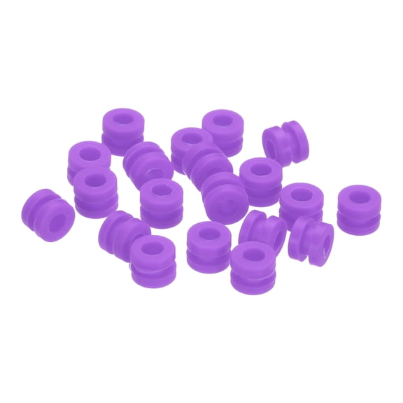 RC Anti Vibration Rubber Balls for RC F4 F7 Flight Controller Gimbal M3x4.6mm ,Pack of 20 (Purple)