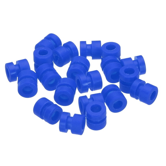 RC Anti Vibration Rubber Balls for RC F4 F7 Flight Controller Gimbal M3x6.6mm (Blue),Pack of 20