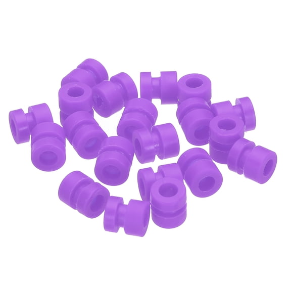 RC Anti Vibration Rubber Balls for RC F4 F7 Flight Controller Gimbal M3x6.6mm ,Pack of 20 (Purple)