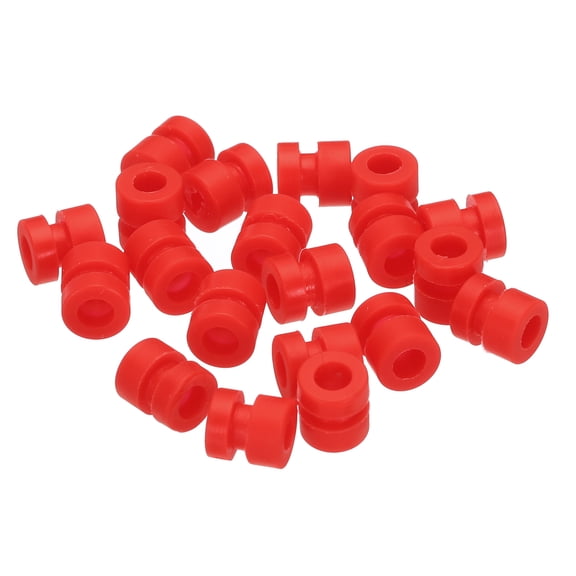 RC Anti Vibration Rubber Balls for RC F4 F7 Flight Controller Gimbal M3x6.6mm (Red),Pack of 36