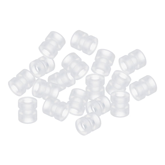 RC Anti Vibration Rubber Balls for RC F4 F7 Flight Controller Gimbal M3x6.6mm (Transparent),Pack of 36