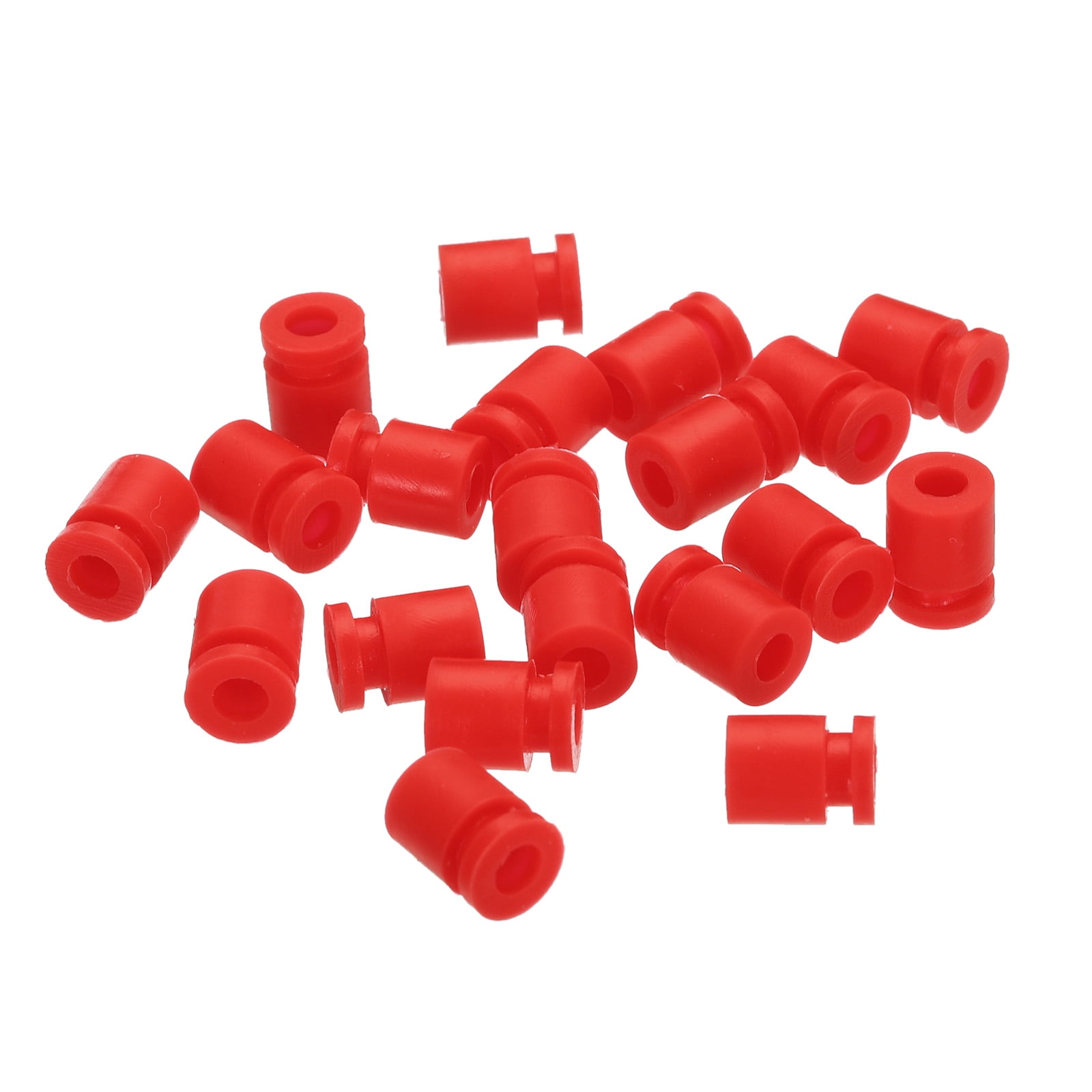 Sourcing Map 12 Bolas De Goma Antivibración M3.5x13mm – Amortiguadores Para RC, Cuadricópteros FPV Y Cardanes De Cámara (Negro)