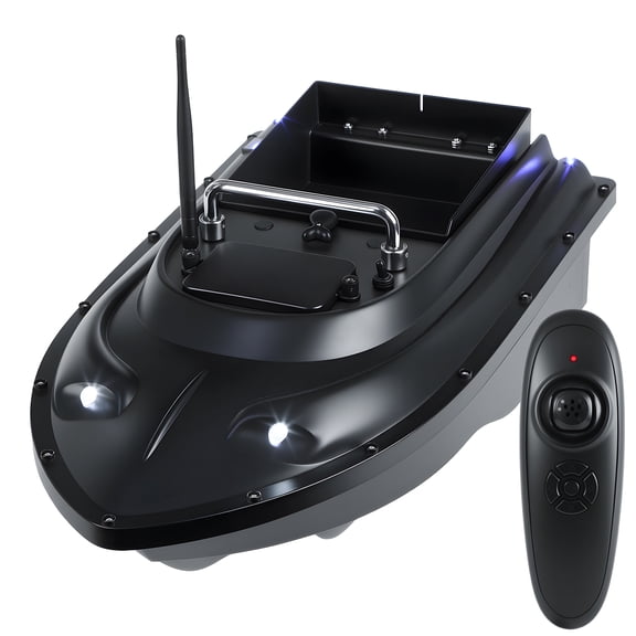 RC Bait Boat for Surf Fishing, 546-Yard Range Remote Control, 4.4lb Loading Capacity, Dual Motor, 13500mAh Battery, Fish Bait Boats with LED Light for Professional Fishing