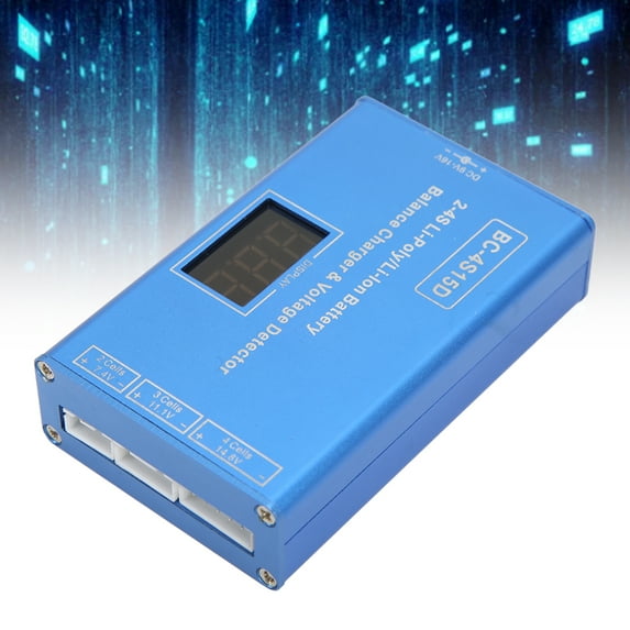 RC Balance Charger For Lipo Batteries, Real,Time Voltage Monitoring  Fast 25W Charging, 2,4S 