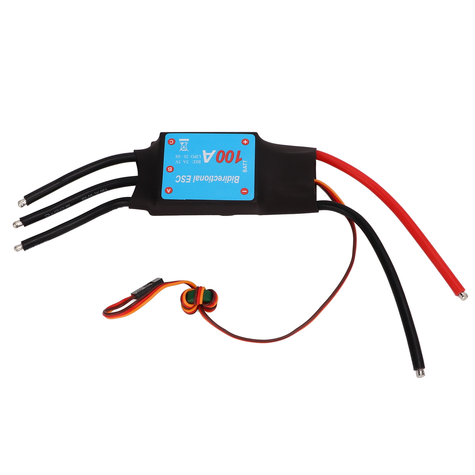 RC Boat 100A ESC 100A Brushless Black 5V 5A BEC Output Auto Learning RC