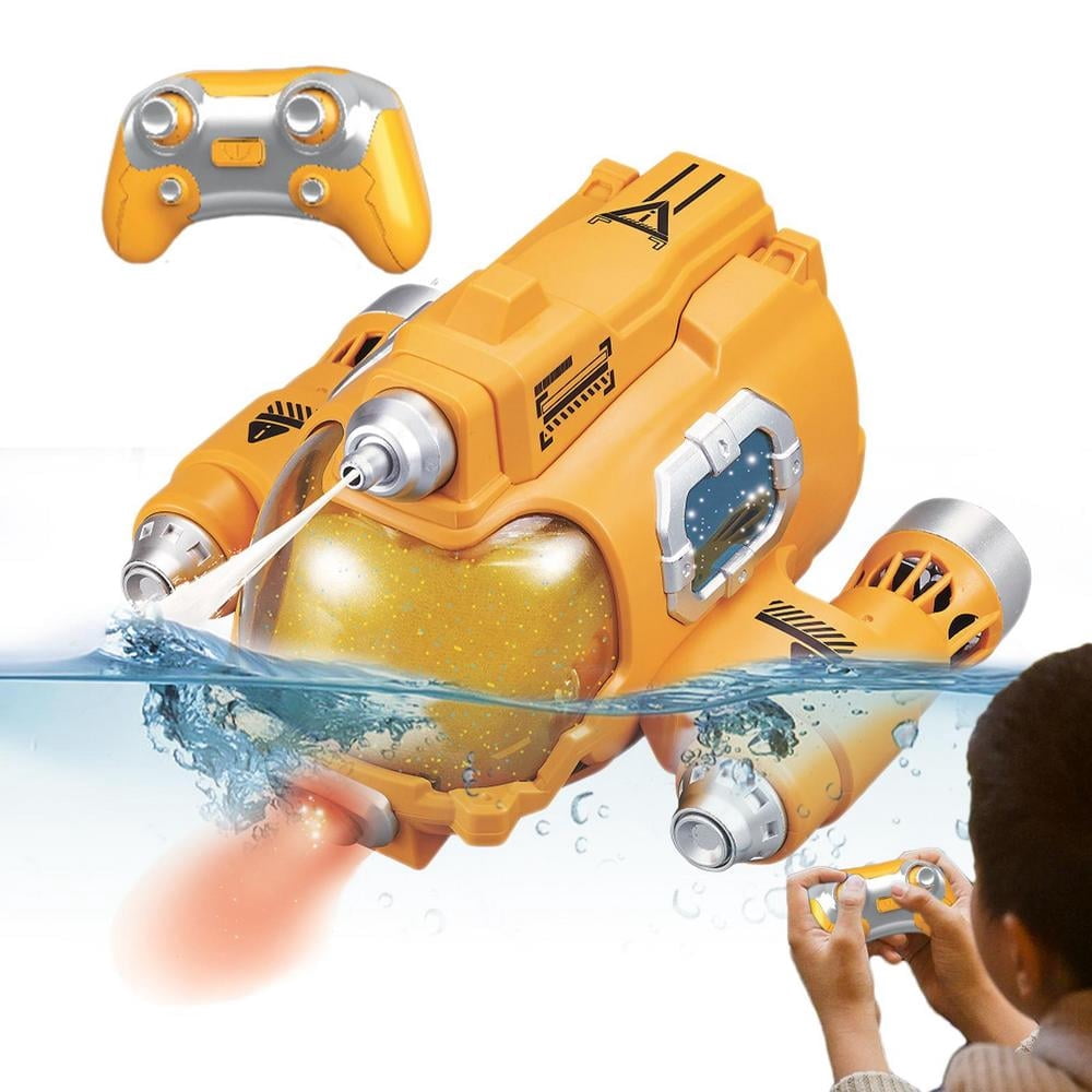 Remote Control Boat for Pool, RC Water Drone Toys with Spray, Racing Boat for Kids Ages 3-8 Underwater Exploration