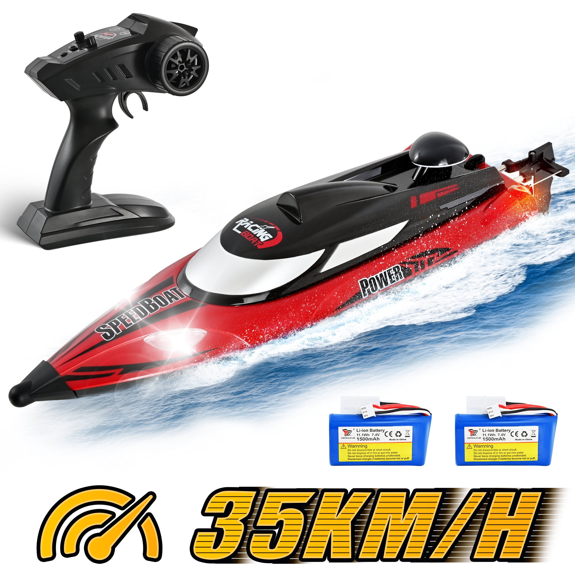 Force1 Large 14 RC Fresh Water Boat High Performance for Adults Perfect for Freshwater Lakes and Ponds Blue Walmart