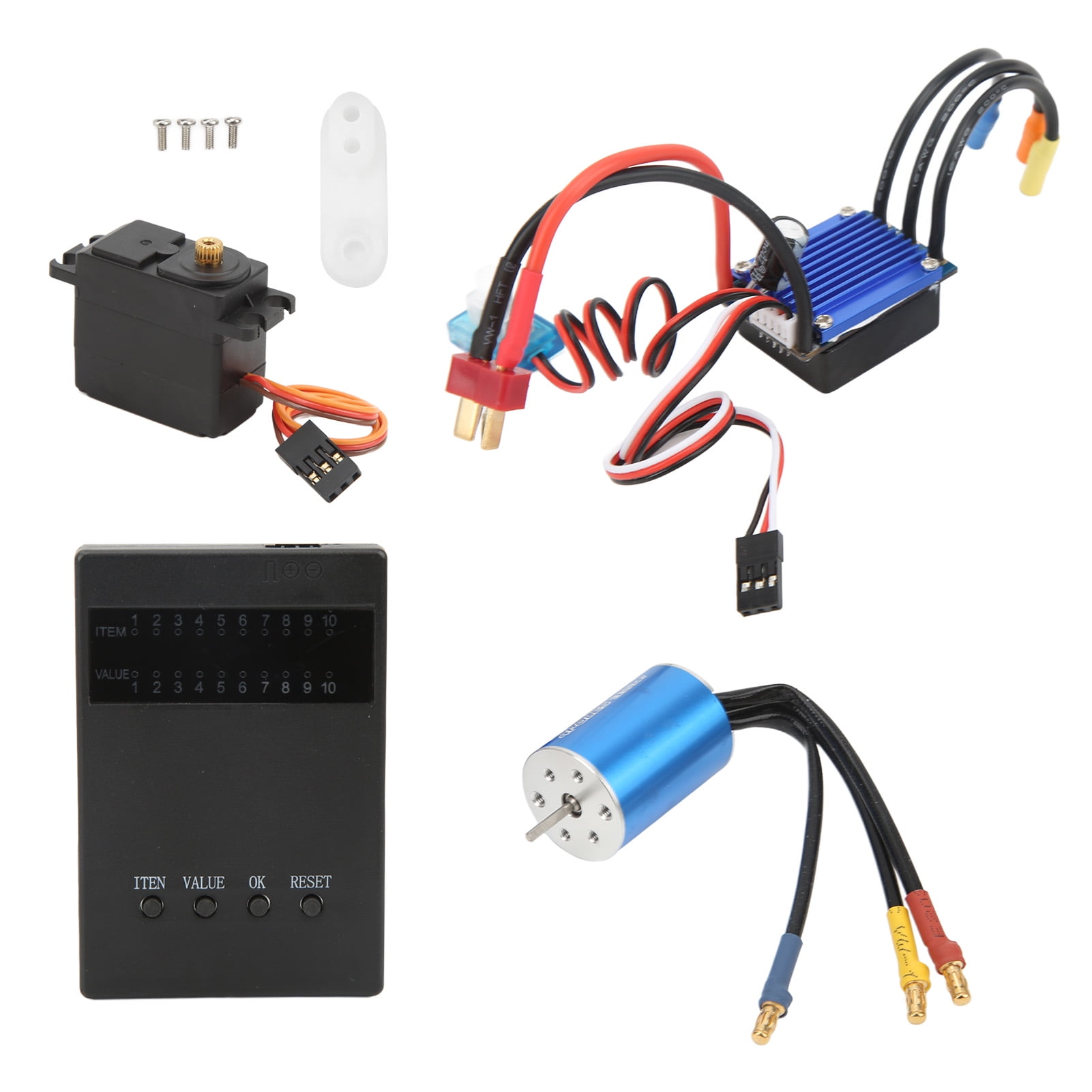 RC Brushless Combo Set 3300KV Motor 25A ESC 2.2KG Servo and Programming