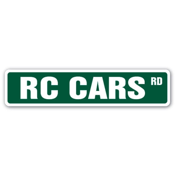 RC CARS Street Sign hobby model builder race racer | Indoor/Outdoor ...