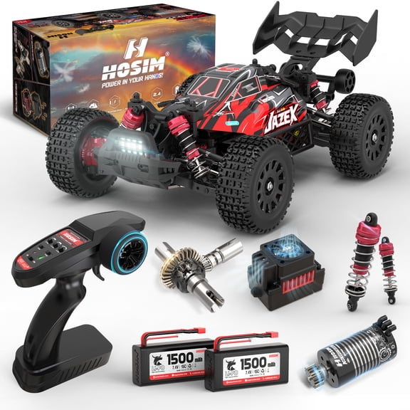 RC Car 1/14 Brushless JAZEX M12 Fast 60KM/H 4x4 All Terrain Off Road for Adults & Boys Hydraulic shock absorbers