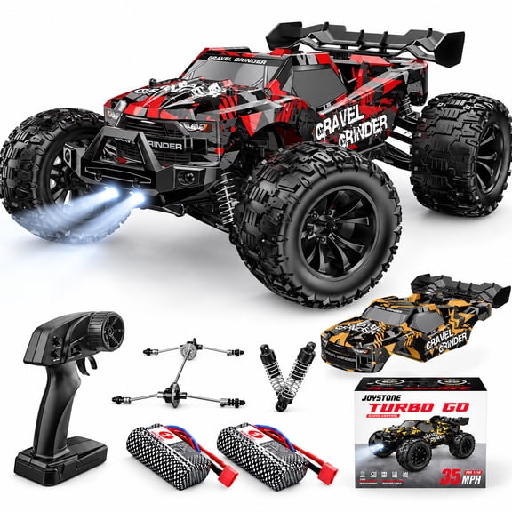 JoyStone 1/14 RC Car, Fast Remote Control Car 35+ MPH, 4WD off Road RC Truck Vehicle with 2 Batteries & 2 Shells, Gifts for Adult and Boys