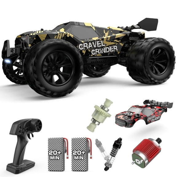 JoyStone 1/14 RC Car, Fast Remote Control Car 35 MPH, 4WD off Road RC Truck Vehicle with 2 Batteries & 2 Shells, Gifts for Adult and Boys
