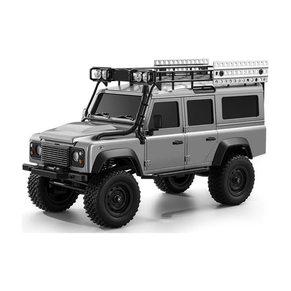 RC Car 1/18 4WD RC Stone Crawler Truck 2.4GHz Remote Control Off-Road Climbing Car 50 Min Runtime LED Lights Independent Suspension RTR Hobby Grade