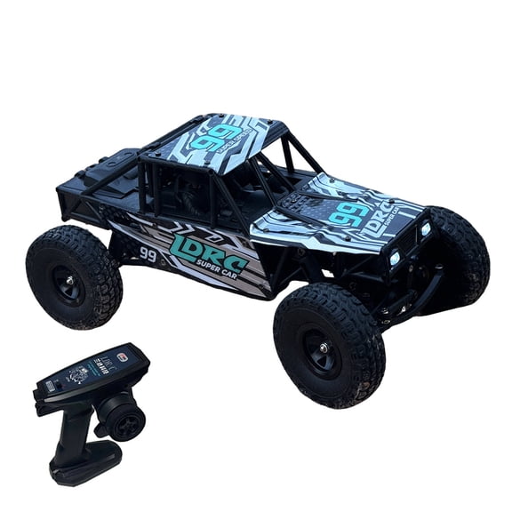 RC Car 1:18 Scale RC Rock Crawler with Flip-Up Headlights, 2.4GHz 4WD Remote Control Off-Road Car, Tube Chassis, Hobby Grade Remote Control Truck for Adults, Green