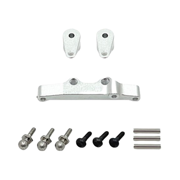 RC Car 1/24 Steering Assembly Parts Components Steering Gear Rod Metal Stability for Wltoys Crawler Models