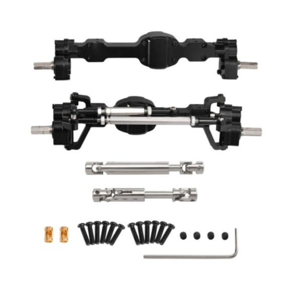 RC Car Accessories Spare Parts Complete Axle Set Metal Construction for Model Car C8815 1/10 Scale Builders