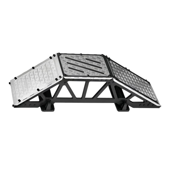 RC Car Bridge Desktop Climbing Scene Prop Model Thickened Stainless Steel for Multi Scale Mini Vehicle Fans
