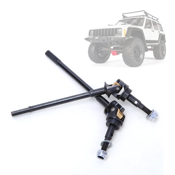 RC Car Drive Shaft, 2 Pcs Metal Rear Axle Drive Shaft for AXIAL SCX10 II 90046 90047 Remote Control Car Upgrade Accessory Model Car Accessories