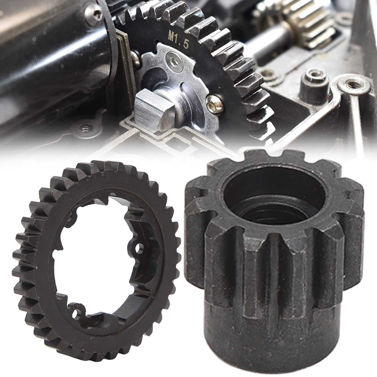 RC Car Gear Set, Professional Steel 35T Spur Gear Motor Pinion Gear For