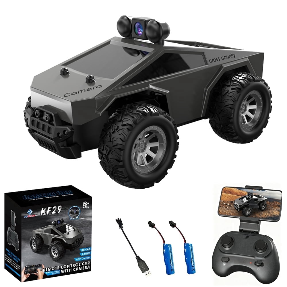RC Car with HD Camera, 1: 28 High Speed Remote Control Car with LED Lighting, 2.4G, Dual Control Modes RC Cars Toys for Adults, Kids, Boys