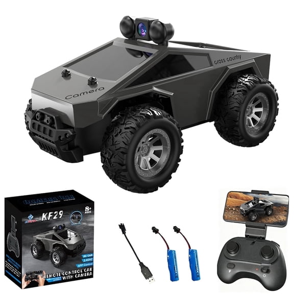 RC Car with HD Camera, 1: 28 High Speed Remote Control Car with LED Lighting, 2.4G, Dual Control Modes RC Cars Toys for Adults, Kids, Boys
