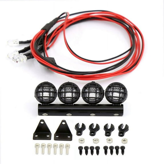 RC Car LED Roof Lamp Lights Bar for 1/18 1/24 RC Car Parts,4 LED
