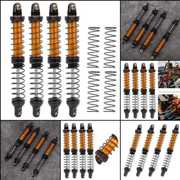 RC Car Oil Suspension, Metal Damper Struts, Enhance Performance, 70,120mm Options