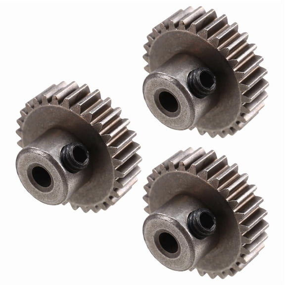 RC Car Pinion Gear 3-Pack, 29T, 3.175mm Shaft, Metal for 1/101/8 Scale RC Cars
