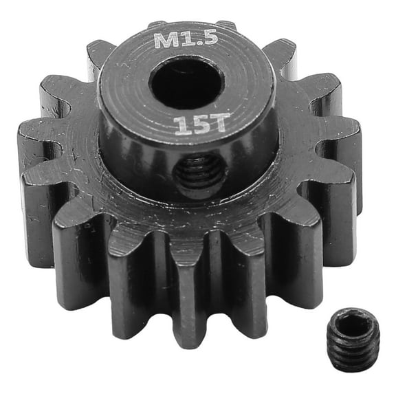 RC Car Pinion Motor Gear Replacement Part 1.5 Modulus 5mm Bore for Remote Control Vehicle Truck Repair
