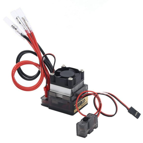 RC Car Plastic ESC Brushed Speed Controller With Cooling Fan Low Volt&Over Heat Protection 6V-12V for RC Car Truck Boat