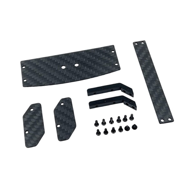 RC Car Rear Wing Carbon Fiber Sturdy Construction for 1/24 Scale Model Cars and Hobby Vehicles