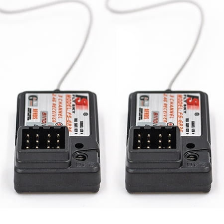 RC Car Receiver Flysky 2Pcs Flysky FS-GR3E AFHDS 2.4G 3CH Receiver for FS-GT2 FS-GT2B FS-GT3B FS-GT3C FS-IT4S RC Car Boat