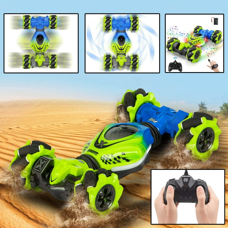 RC Car Remote Control Car for Kids Adults Gesture Sensor Remote Control Crawler Transform RC Stunt Car with Light Gift for Boys Girls