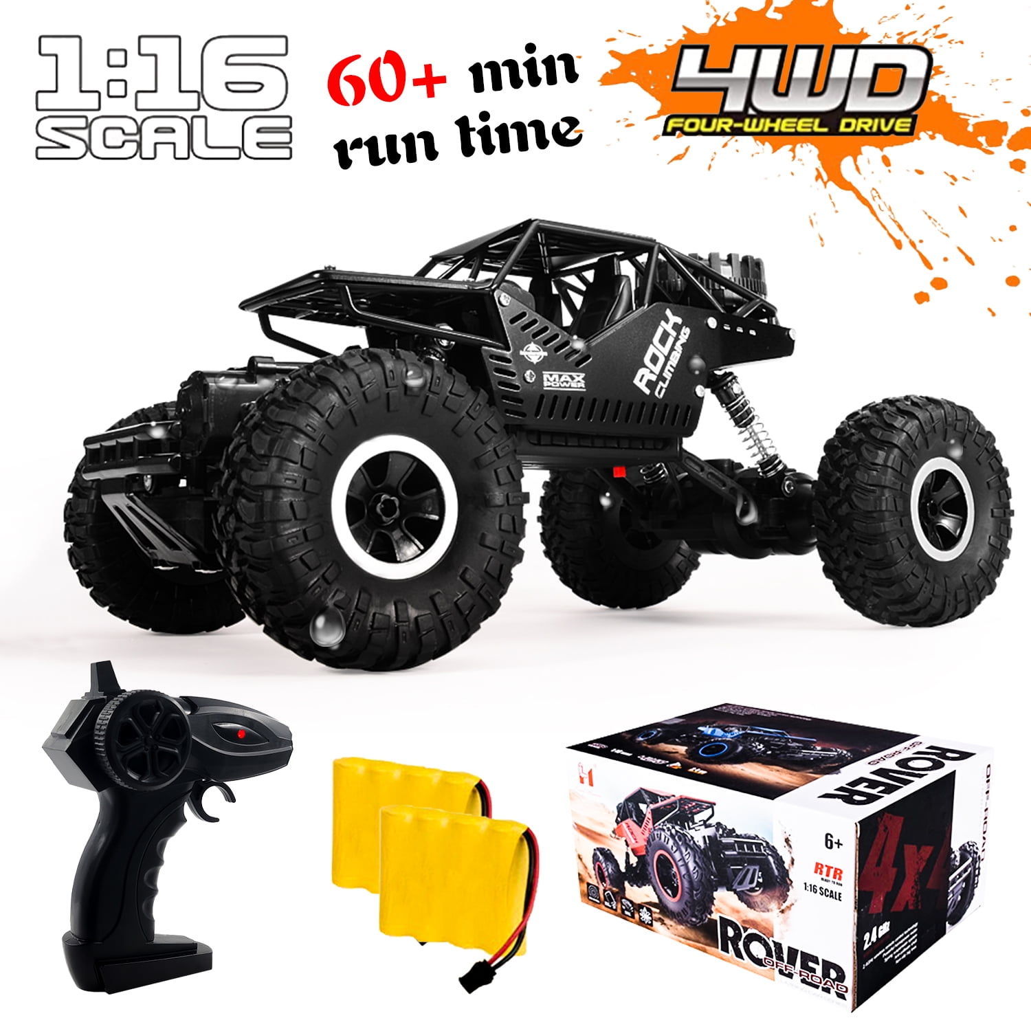 Carro de controle remoto RC Cars para adultos Crianças, 1 18 RC Car RC Truck,  4WD High Speed 40 KM H Off Road Monster  - Dular