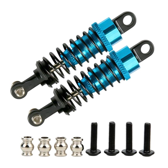 RC Car Shock Absorber, Metal Shock Damper RC Spring Shocks Absorber Upgrade Parts Fit for A949 A959 A969 A979 K929 1/18 RC Car - Light Blue