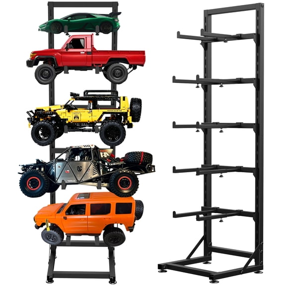RC Car Stand Display Rack, Universal RC Model Display Shelf, Adjustable RC Car Show Stand for 1/6 1/10 1/12 1/18 1/24 FCX10 FCX24 FCX18 SCX24 SCX18 SCX10 Scale Cars Trucks