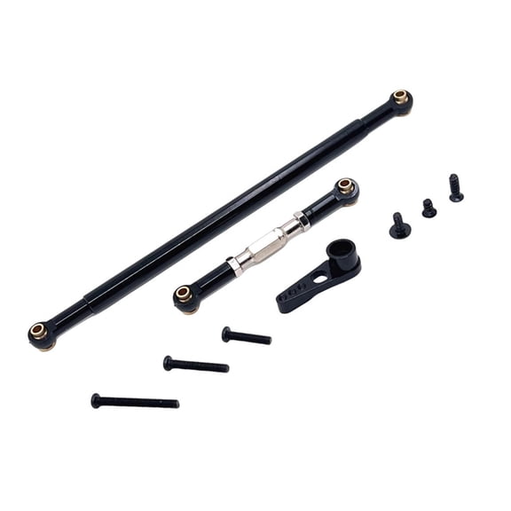 RC Car Steering Linkage Rod Metal Adjustable Replacement Parts for MN86 MN128 1/12 Model Hobby DIY Users