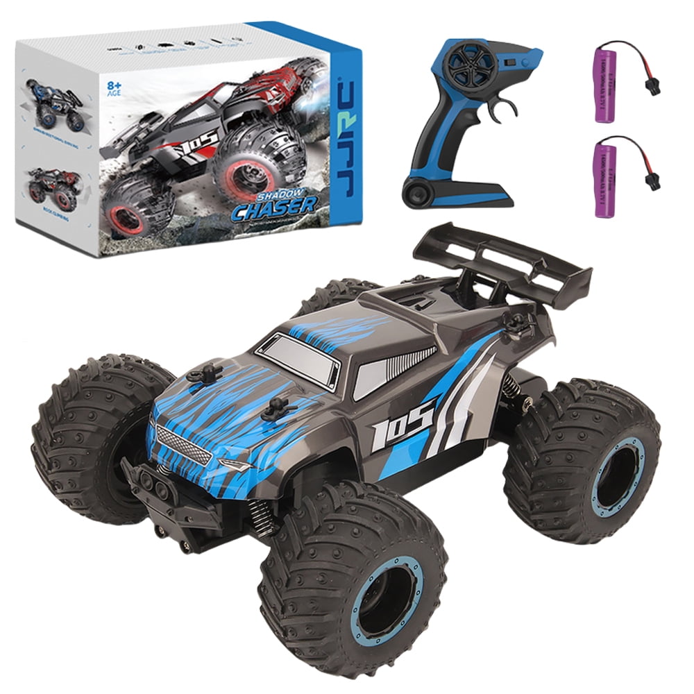 RC Car, All Terrain, 4WD Electric Vehicle, 2.4 GHz Remote Control, Climbing Off-Road Truck ,Two Rechargeable Batteries, Toys Gifts for Adults Boys