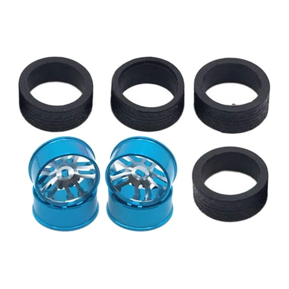 RC Car Trunk Tires Wheel Rims Replacement Upgrade Parts Accessory for 284131 K969 K979 K989 P929 P939 RC Car Blue