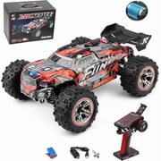 RC Car WLtoys 184008 Brushless for Adults Kids, 37MPH High Speed Remote Control Car, 4WD 118 Scale All Terrain Off Road RC Truck, 2.4GHz RC Racing Car with Batteries Red