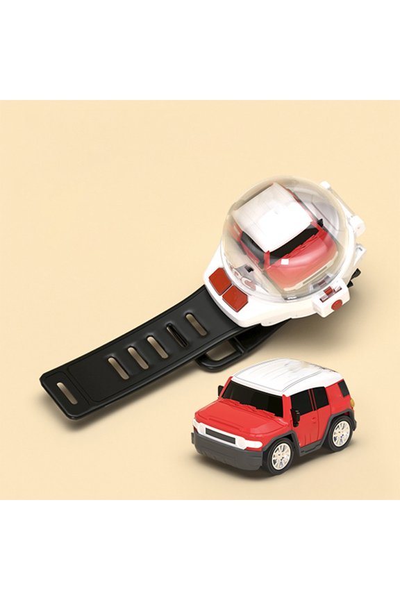 RC Car Watch - Remote Control Racing Car Toy Wristwatch with Lights, 2.4GHz Mini Car Watch for Kids, Cool Gadget Gift for Boys and Girls, Wearable Toy for Play & Pretend