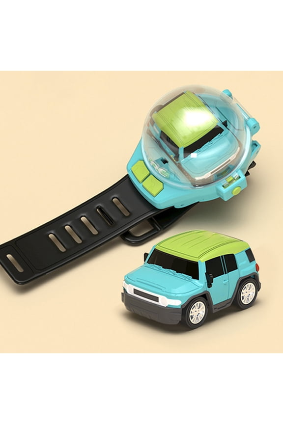 RC Car Watch - Remote Control Racing Car Toy Wristwatch with Lights, 2.4GHz Mini Car Watch for Kids, Cool Gadget Gift for Boys and Girls, Wearable Toy for Play & Pretend